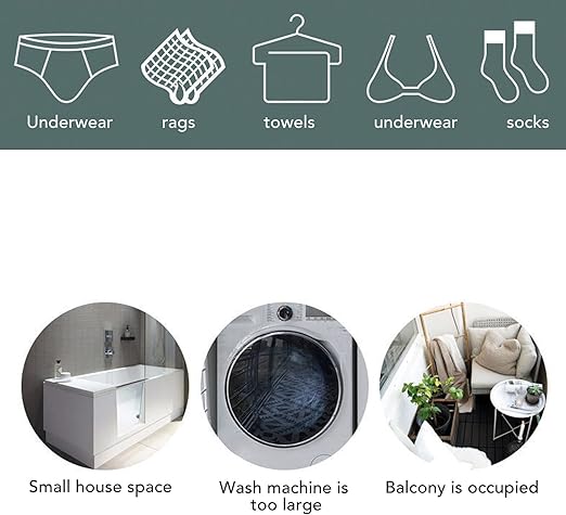2 in 1 Mini Washing Machine  1 غسالة صغيرة محمولة 2 في