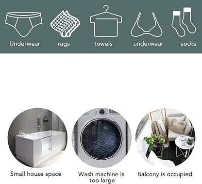 2 in 1 Mini Washing Machine  1 غسالة صغيرة محمولة 2 في