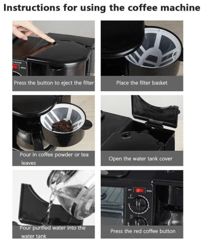 3 in 1 Breakfast Machine 1 آلة تحضير الإفطار 3 في