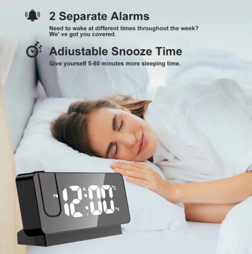 Multi-functional LED Digital Projector Clock وهذا هو الاسم الأكثر شيوعًا لمتاجر السعودية والخليج