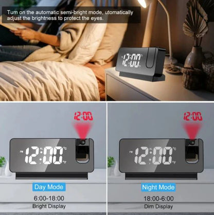 Multi-functional LED Digital Projector Clock وهذا هو الاسم الأكثر شيوعًا لمتاجر السعودية والخليج