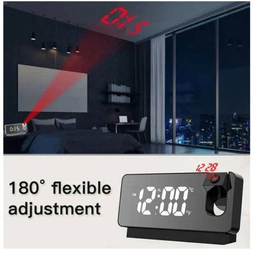 Multi-functional LED Digital Projector Clock وهذا هو الاسم الأكثر شيوعًا لمتاجر السعودية والخليج