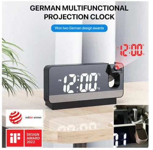 Multi-functional LED Digital Projector Clock وهذا هو الاسم الأكثر شيوعًا لمتاجر السعودية والخليج
