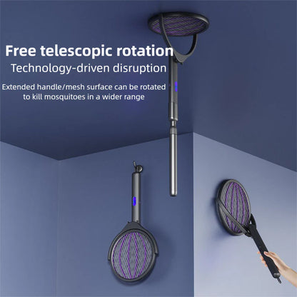 Telescopic Mosquito Swatter Racket مضرب ناموس تلسكوبي قابل للتمديد